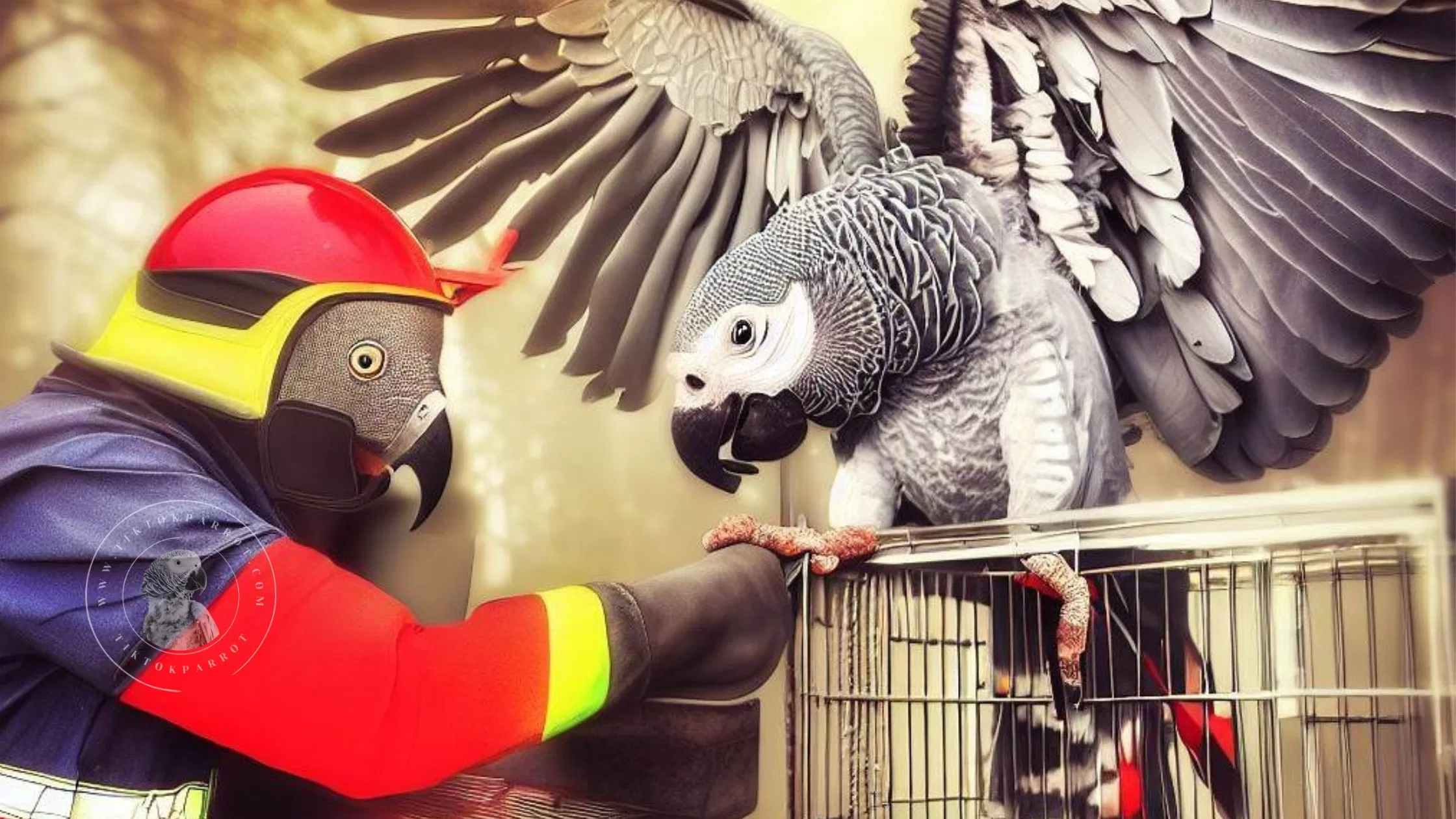 African Grey Parrots Rescue How they Protect