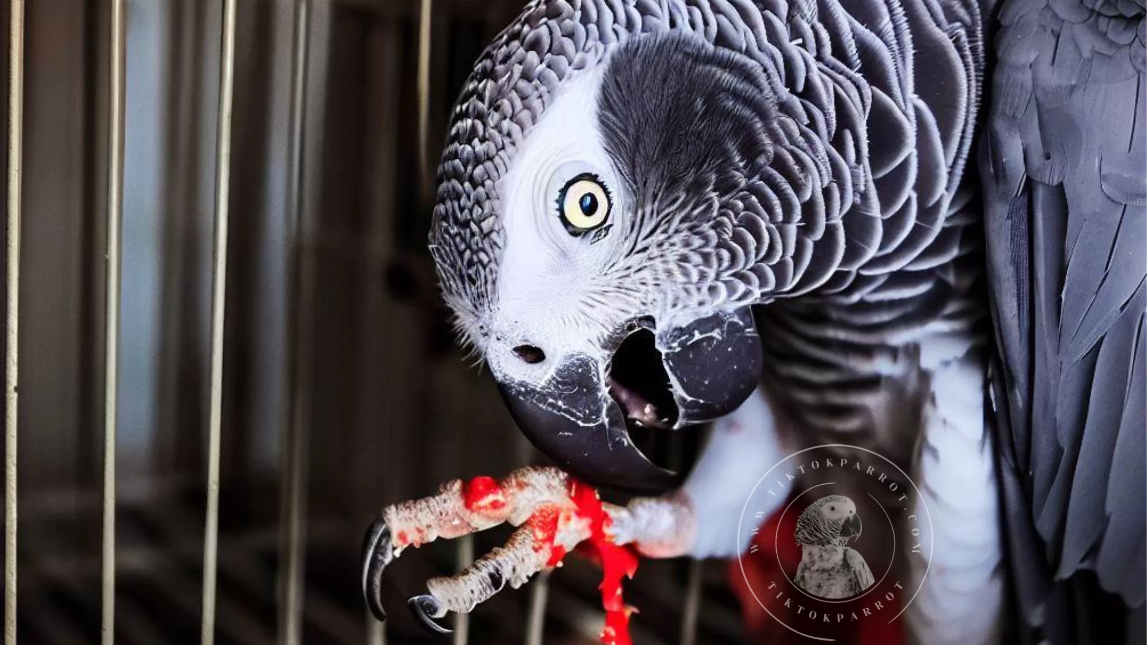 Shaking Your Tailfeathers, An African Grey Self Harming